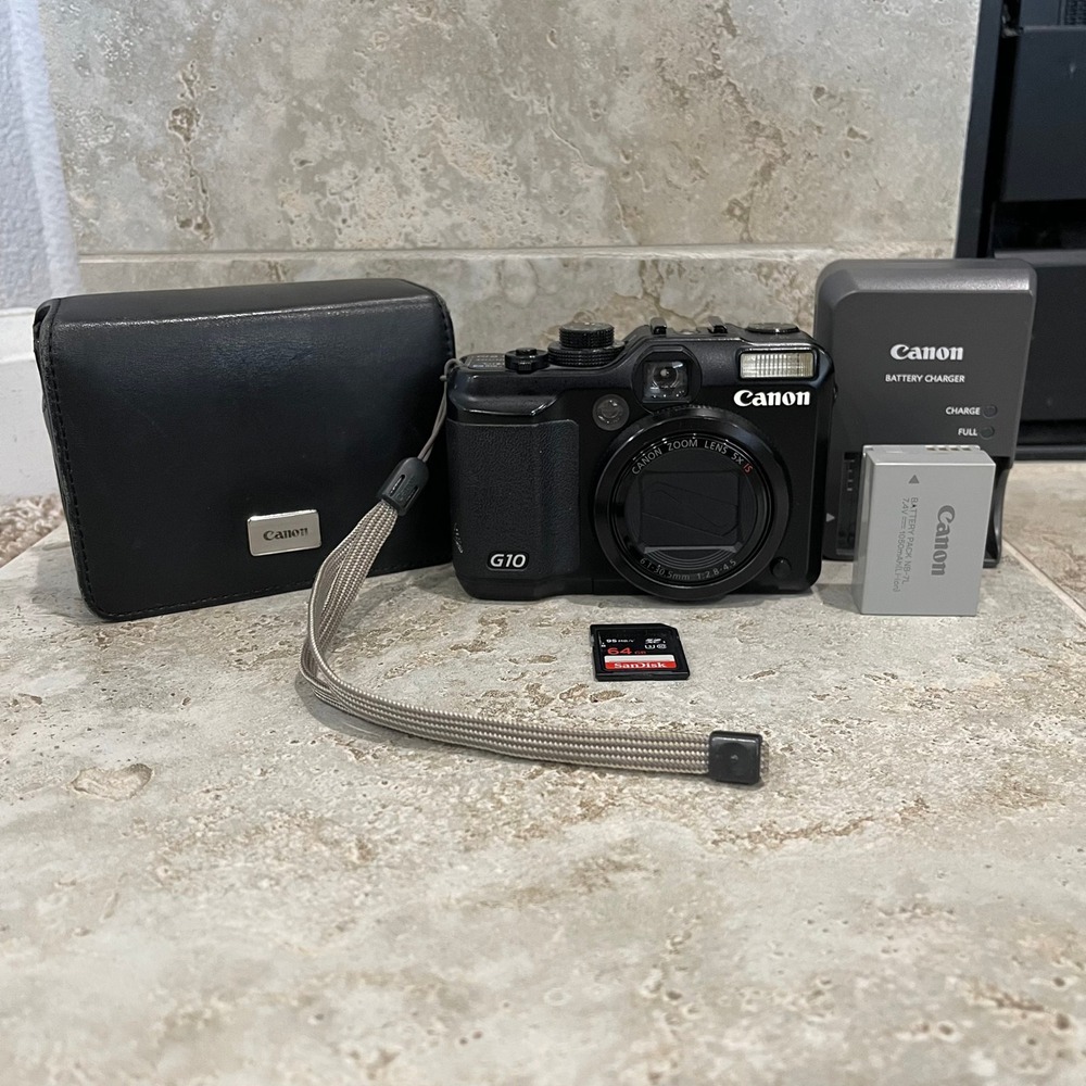 Canon PowerShot G10 Digital Camera Black 14.7 Megapixels 5x Optical Zoom‎